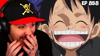 One Piece Episode 858 REACTION  Another Crisis Gear Four vs Unstoppable Donuts [upl. by Hola]