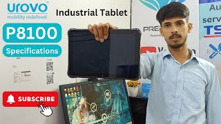 UROVO P8100 Specifications  Industrial Tablet for warehouse amp manufacturing units uses Purposes [upl. by Sesiom]