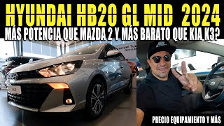 HYUNDAI HB20 GL MID 2024 🔴 MÁS BARATO QUE KIA K3 2024 [upl. by Tikna]