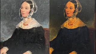 Oil painting restoration compilation [upl. by Kcinom]