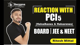 Reaction with PCl5  Haloalkanes and Haloarenes Class 12 Organic Chemistry  Board Exam Important [upl. by Inajna827]