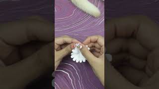 DIY Paper Daisy Flower  Cute daisy flower with paper [upl. by Rame]