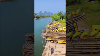 Truck unloading raft into river [upl. by Stone500]