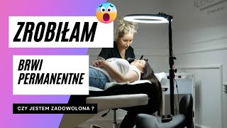 VLOG ZROBIŁAM BRWI PERMANENTNE \ Klaudusiaa [upl. by Celka]