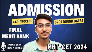 MHTCET 2024  Final MERIT Rank Released  😱 CAP Spot Round Admission Process  MHT CET 2024 [upl. by Demahum]