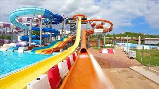 Thunderbolt WaterSlide at Nymphaea WaterPark Oradea Romania [upl. by Rasaec]