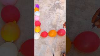 Balloon🎈vs rangoli balloon shots [upl. by Enibas]