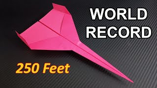 How To Make The WORLD RECORD PAPER AIRPLANE [upl. by Willey189]