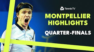 Rune Bublik AugerAliassime Coric amp More Feature  Montpellier 2024 QuarterFinal Highlights [upl. by Jock]