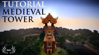 Minecraft  How to Build a Simple Medieval Guard Tower [upl. by Hunfredo]