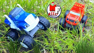 Cars Monster Trucks Flash dan Crusher bersaing di lintasan [upl. by Ysiad]