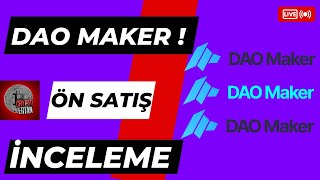 DAO MAKER SCRİPT NETWORK ÖN SATIŞ İNCELEME  🔥 POTANSİYELLİ ÖN SATIŞ  🤑 [upl. by Etnuad]