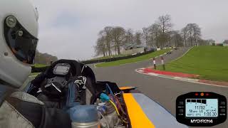 Cadwell Park Race 2 April 2018 Sam Moss 31 125 Open Superkart [upl. by Yleoj458]