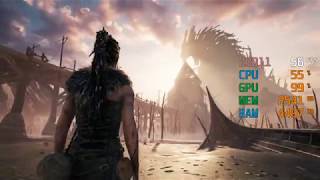 GeForce GTX 1050 ti  AMD Athlon 200GE  Hellblade Senuas Sacrifice FPS Test [upl. by Meador155]