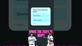 Who is The 2024 NL MVP 🔥🥶 baseball mlb mvp shoheiohtani ketelmarte [upl. by Zinah]