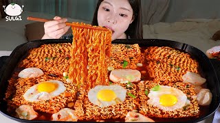 ASMR MUKBANG 직접 만든 순두부 열라면 먹방 amp 레시피 FIRE NOODLES EATING [upl. by Eiuqram]