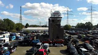 Überflug bei Kiesow den größten Schrottplatz in Deutschland am 14092024 scrapyard kiesow drone [upl. by Aslin564]