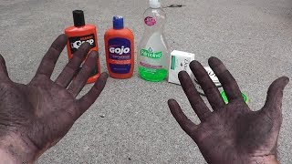 Best Hand Cleaners  GOOP vs GOJO vs GOOD CLEAN MUD vs HAND SOAP [upl. by Onitsoga]