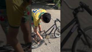 Grau sem Corrente e sem Freio❌😬graudebike grau grauderua bike bikelife youtubeshorts fyp [upl. by Solenne]