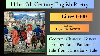 Geoffrey Chaucer ‘General Prologue’and ‘Pardoners Tale’ from Canterbury Tales 14th17th Century [upl. by Nadia]