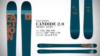 Faction Candide 20 Skis  2015 [upl. by Lucina]