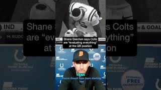 Colts Bench Richardson Joe Flacco Takes Over NFL ColtsNation shorts news football trending [upl. by Ludovico]