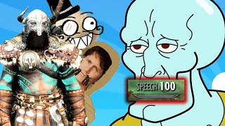 Speech Level 100 in 1 Minute Breaking Skyrim to Achieve Godhood [upl. by Kerat]