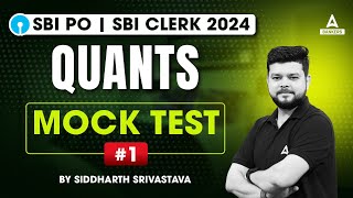 SBI POClerk 2024  Quants Mock Test 1  By Siddharth Srivastava [upl. by Ahsirt]