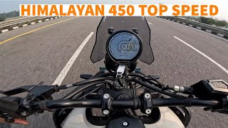 Royal Enfield Himalayan 450  Top Speed [upl. by Nosnehpets]