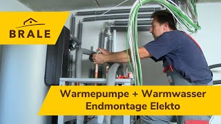 Wie entsteht ein Massivhaus  Baudoku  So baut die BRALE Teil 7 WärmepumpeWarmwasserElektro [upl. by Aenad]