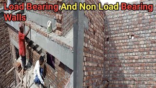 difference between load bearing and non load bearing walls [upl. by Yrrum]