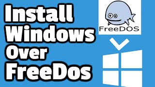 How To Install Windows Over FreeDos Computers  EASY [upl. by Gniw]