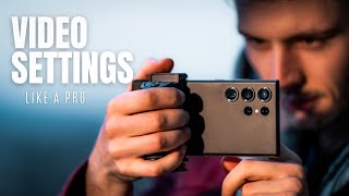 Samsung Galaxy Ultra Tutorial  Correct Settings for High Quality Videos [upl. by Joel]