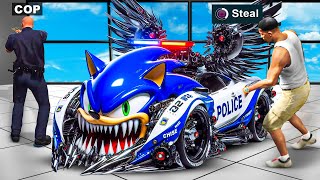 Stealing 10000000 POLICE CAR In GTA 5 [upl. by Edmunda35]