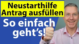 Neustarthilfe einfach erklärt I Steuerberater erklärt den Antrag 🧾 [upl. by Yonita258]