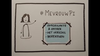 Omtrek en oppervlakte het verschil en berekenen  Wiskunde uitleg vmbo [upl. by Lebna487]