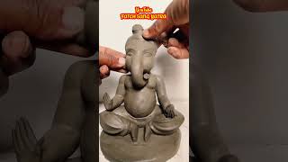 ganptu bappa murti making 2024 ganesh ganpati ganeshchaturthi ganpatibappastatusartganpatiart [upl. by Ahsemaj]