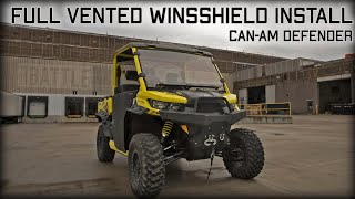 Can Am Defender Vented Full Windshield  Exactly What You Need [upl. by Idaf]