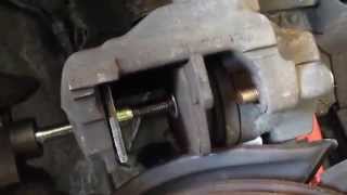 Mercedes SLK CLK Brake Job DIY brake pad replacement [upl. by Atinram]