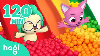 Best Learn Colors 2023｜Colors Slide Pop It Ball Pit and More｜Hogi Colors [upl. by Ayotel]