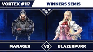 Vortex 117 Manager Kazuya vs BlazerPurr Lili  Winners Semis  TEKKEN 8 [upl. by Mitman]