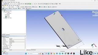 ANSYS Workbench Tutorial Finding Von Mises Stress in a Rectangular Bar [upl. by Eitsirk]