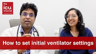 How to set initial ventilator settings after intubation in ICU amp ED [upl. by Faulkner194]