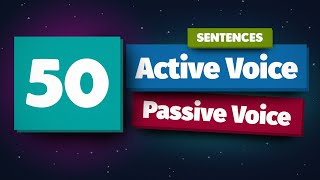 50 Active amp Passive voice Sentences in English Active amp Passive voice Exercises [upl. by Aima]