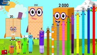 Numberblocks Step Squad 1 to 90000 BIGGEST  Learn To Count Big Numberskidslearningvideos29 [upl. by Zelde]