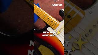 Japanese Fender Stratocaster Refret  Part 3 [upl. by Smeaj884]