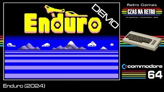 Enduro Game Demo 2024  Commodore 64 [upl. by Serle]