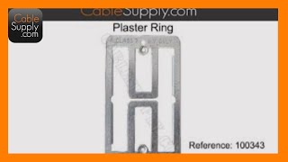 How to Install a Plaster Ring and Wall Plate in Drywall [upl. by Aniri736]