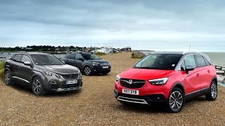 2017 Opel Crossland X vs 2017 Citroen C4 Cactus vs 2017 Peugeot 3008 [upl. by Anauqal]