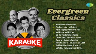 Evergreen Classics  Karaoke with Lyrics  Karvaten Badalte Rahe  Zindagi Kaisi Hai Paheli [upl. by Ahseenat487]